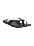 Franco Leone Men’s Black White Slippers