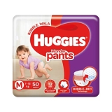 Huggies Wonder Pants, Medium (M) Size Baby Diaper Pants, 7 – 12 kg, 50 count
