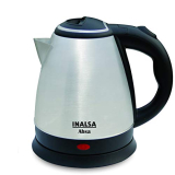 Inalsa Electric Kettle Absa with 1.5 Litre Capacity, (Black/Silver)