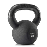Lifelong Neoprene Cast Iron Kettlebell for Gym and Workout Black (6kg-16kg)
