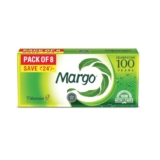 Margo Original Neem Soap 125gm X 8 | Powered With Goodness of 1000 Natural Neem Leaves | Soap for Clear and Beautiful Skin | Infused with Vitamin E for Moisturising