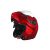 Studds NINJA 3G Flip Up Full Face Helmet with Double Visor(Cherry Red, XL)