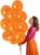 Crackles Orange Metallic Balloons For Happy Birthday Decorations,Baby Shower,Party Supplies,Bachelorette Bride To be 50 PC