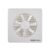 Amazon Basics Axial 6” Fan | 22W | 7 Blades | 150 mm Sweep | 7.1 dB Low Noise | Window Mount | Wall Switch Control | White Plastic Body
