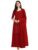 Fashion Basket Women’s Georgette Red Kurta with sharara and Dupatta Set