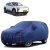 Sulfar 100% Water Resistant Car Body Cover Compatible with Mirror for Mahindra XEV 9e (Triple Stitched, Full Bottom Elastic, Blue Tafetta with Red Piping)