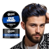 Beardo Dye Hard Temporary Hair Color – Metallic Blue, 25g | Temporary 1-Day 1-Wash | DIY Instant Hair Color Makeup for Men | No Bleach | No Ammonia | No Damage