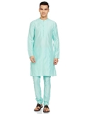 Amazon Brand – Symbol Men’s Kurta Sets (SY-A22-MNA-ETK-04A_Aqua_XL)