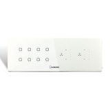 Kamonk 8 Module Custom Plate/Horizontal: (4 Gang x 2 units) + (Fan Regulator x 2 units) | Compatible with Alexa, Google Assist., Siri Shortcuts