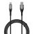 boAt Type A to C 65W Fast Charging Cable with 480 Mbps Data Transfer, Tangle-Free Cable in Premium Nylon Braided Design & Durable Aluminium Alloy Shell (Carbon Black)