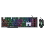 Zebronics Usb New Launch Trion Gaming Keyboard & Mouse Gaming Combo, 104 Keys Backlit, Translucent Material, Multi Color Led, Multi Dpi Modes, High Precision Key