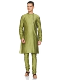 Amazon Brand – Symbol Men’s Kurta Sets (SY-A22-MNA-ETK-02A_Mehndi.Green_XL)