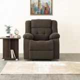 Home Centre Zurich Next Fabric 1-Seater Standard Sofa Recliner – Brown