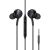 HAMMER 3.5mm Wired Earphones with Mic & in-line Controls, 13mm Dynamic Drivers, Clear Sound Compatible with Phone, Laptop & Tablet (Black)