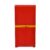Nilkamal Freedom Big FMM Plastic Cabinet | 3-Year Warranty | 4-Shelf Storage Cupboard with Doors | Multi Organizer | for Home, Wardrobe, and Kitchen | Clothes Rack | Red & Yellow