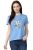 Van Heusen Women’s Regular Fit T-Shirt (VWCTURGPL40200_Light Blue S)