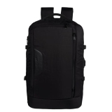 F Gear Blackhawk Black 40L Laptop Backpack with USB Charging Port & Luggage Strap | 180° Openable for Easy Packing, 2 Compartments & 1 Pocket, Water-Resistant Travel & Office, Fits Upto 17 Inch Laptop