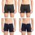 Pepe Jeans Innerwear Cotton Solid Trunk for Men – XL (Pack of 4) Charcoal Melange