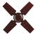 Bajaj Maxima 600 MM Ceiling Fan | High Speed | Double Ball Bearing | Quick-start High Torque Motor | 2-Yr Warranty 【Brown】