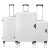 HRX Parabola 3-Piece Luggage Set Intergallcatic Grey Polypropylene Hard Shell Suitcase Set – Premium Travel Trolley Bags with 8 Spinner Wheels, Number Lock & Water Resistant Body
