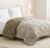 BSB HOME Luxury Reversible Comforter Double Size | Dual Color Soft Quilt for AC Room | Winter & Summer | Rainy Season Plush Microfiber | Solid Color Comforter – 90×100 Inches, Beige & Mouse