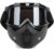 Steelbird Air 100% Goggle Face Mask Anti Scratch UV Protective Face Mask Motorbike Helmet(Black)
