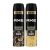Axe Dark Temptation Men’s Deodorant + Axe Gold Temptation Long Lasting Deodorant Bodyspray For Men, With An Irresistible Scent 215ml, Pack of 2