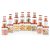 MILTON Vitro Airtight Canister for Kitchen Storage Food Grade Plastic, Stackable & Transparent Organizer Jars, Set of 24(8 x 300ml,700ml,1400ml each) Tea,Coffee,Sugar,Dry Fruits, Grains, Pulses, Brown