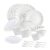 CELLO Tropical Lagoon Dazzle Series Opalware Dinner Set of 35 Pieces For Family of 6 | Bone-Ash Free & Leadfree Opal Glass, Microwave & Dishwasher Safe Plates & Bowls Crockery Set For Dining & Gifting