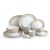 Cello Opalware Divine Series Trinity 33 Pieces Dinner Set | Opal Glass Crockery for 6 | Bone Ash-Free, Lightweight, Elegant White Plate & Bowl Set |Opalglass Dinner Set for Daily Use & Gifting