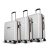 Aristocrat Atlas Set of 3 (Cabin+Medium+Large) Hard Case Trolley Bags, White