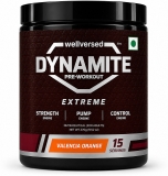 Wellversed Dynamite Pre-Workout EXTREME 15 Servings| For Hardcore Athletes | High-Stim Pre Workout(270 g, Valencia Orange)