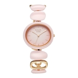 Titan Raga Ceramics Quartz Pink Dial Analog Women’s Watch | Elegant Metal & Ceramic Strap | Stylish Women’s Analog Watches | Perfect for Every Occasion – 95146KD07
