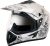 VEGA Off Road D/V Sketch Motorbike Helmet(White Silver)