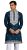 Kalaanj Men’s Embroidered Silk Kurta || Only Kurta (KALSS2503MK-Blue-XXL)