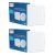 PHILIPS 18 Watt Square Slim Surface Ceiling Light | LED Downlighter for Both Normal & False Ceiling | Colour : Natural White, Pack of 2