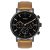 TIMEX Analog Watch for Man with Black Round Dial & Tan Leather Strap Band Water Resistant Men’s Wrist Watches – TWEG20006