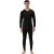 Amul Comfy Men’s Parka Round Neck and Trouser Thermal Set Black