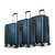 Aristocrat Atlas Set of 3 (Cabin+Medium+Large) Hard Case Trolley Bags, Blue