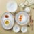 Larah by Borosil Regalia Grace Opalware Dinner Set | 60 Pcs for Family of 8 | Microwave & Dishwasher Safe | Bone-Ash Free | Crockery Set for Dining & Gifting | Plates & Bowls