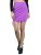 KETCH Women Ruched Knot Hem Skirt Khst000009 Purple M