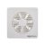 Amazon Basics Axial 6” Fan | 22W | 7 Blades | 135 mm Sweep | 7.5 dB Low Noise | Window Mount | Wall Switch Control | White Plastic Body