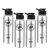 Pigeon By Stovekraft Inox Hydra 900 Ml Bottle (Pack Of 4, Black, Steel/Chrome, Steel)