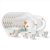 Larah by Borosil Firefly Fluted Series Opalware Dinner Set | 33 Pieces for Family of 6 | Microwave & Dishwasher Safe | Bone-Ash Free | Crockery Set for Dining & Gifting | Plates & Bowls | White