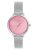French Connection | Analog Pink Dial | Silver Stainless Steel | Watch for Women – FCN049A
