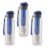 CELLO Infuse Water Bottle Set of 3, 800ml, Blue | Food Grade Unbreakable Detox Bottle with Infuser Chamber | Reusable Leakproof Lightweight Easy to Carry Fridge Pet Bottle For Home, Gym & Outdoor