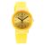 Sonata Splash Quartz Analog Yellow Dial Plastic Strap Watch for Women-87048PP03W