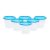 Cutting EDGE Nesterware 1000ml Round Stackable Container (Set of 6, Blue)