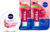 NIVEA Cherry Fruity Shine Lipbalm + Soft Light Moisturizing Cream Berry Blossom Cherry/Berry(Pack of: 3, 209.6 g)