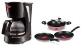 Pigeon Aluminium Non-Stick Cookware Set, Coffee Maker